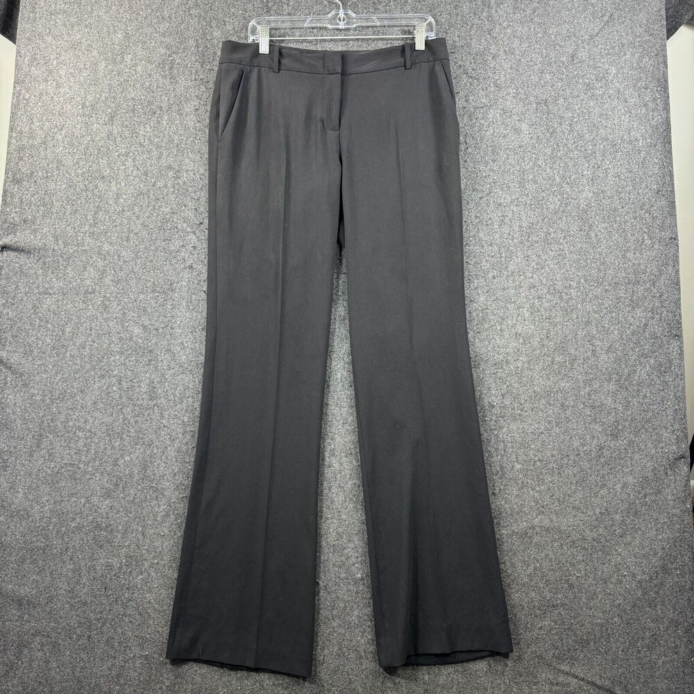 BcBgMaxAzria Max Pants Women's 8 Black Wide Leg Dress Trousers Pockets